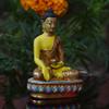 Beautiful Small Meditating Seated Shakyamuni Buddha Statue Perfect for Meditation. Featuring Shakyamuni Buddha Statue in a Peaceful Mediation Pose. view 2