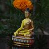 Beautiful Small Meditating Seated Shakyamuni Buddha Statue Perfect for Meditation. Featuring Shakyamuni Buddha Statue in a Peaceful Mediation Pose. view 3