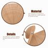 SEWACC Silk Folding Fan Hand Held Wood Hand Fan Chinese Japanese with Tassels for Women Ladies Home Decoration Brown view 4