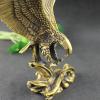 Antique Brass Flying Eagle Figurines,Animal Bird Statue Model Crafts Desktop Ornament Home Sand Table Garden Study Decor Accessories Paperweight view 3