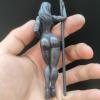 4.72In Copper Sexy Pole Dancer Figurine,Yoga Voluptuous Female Body Ornaments Body Art Ketone Body Miniatures Statue,Home Office Desktop Decoration Ornament view 3