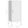 QZZCED File Cabinets Standing Cabinets Bookcases Storage Cabinet White 16.7"x13.8"x40" Steel Tall Cabinet Locker for Home Office Living Room Bedroom Entryway view 2