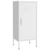 QZZCED File Cabinets Standing Cabinets Bookcases Storage Cabinet White 16.7"x13.8"x40" Steel Tall Cabinet Locker for Home Office Living Room Bedroom Entryway view 3