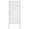QZZCED File Cabinets Standing Cabinets Bookcases Storage Cabinet White 16.7"x13.8"x40" Steel Tall Cabinet Locker for Home Office Living Room Bedroom Entryway view 4