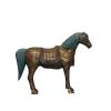 Antique Brass War Horse Miniature Figurines,General Horse Statue Model Crafts Desktop Ornament Home Sand Table Garden Study Decor Accessories Paperweight view 1