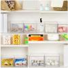 SEWACC 2pcs Transparent Plastic Storage Boxes for Makeup Stackable Cosmetic Organizer Lid Desktop Makeup Holder for Easy Access and Neat Organization view 3