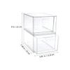 SEWACC 2pcs Transparent Plastic Storage Boxes for Makeup Stackable Cosmetic Organizer Lid Desktop Makeup Holder for Easy Access and Neat Organization view 4