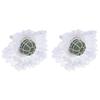 Gadpiparty 2pcs Bride Flower Bouquet Holder Lace Compact Floral Arrangement Handle for Weddings Lightweight Bridal Supplies for Fresh and Faux Flowers Decoration view 1