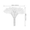 Gadpiparty 2pcs Bride Flower Bouquet Holder Lace Compact Floral Arrangement Handle for Weddings Lightweight Bridal Supplies for Fresh and Faux Flowers Decoration view 4