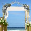 2 Pieces Hanging Artificial Flowers Swag Simulation Garland Wedding Arch Flowers for Wedding Arbor Ceremony Centerpiece, Lake Blue view 4
