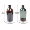 Euro Ceramica Patina Artisan Ceramic 20.5'' H Verde Bottle Vase (Aqua) view 4