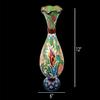 EliPOT Turkish 12" Ceramic Vase (Dark Green and Light Green) view 4