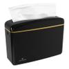 Countertop Multifold Hand Paper Towel Dispenser by Oasis Creations, Single Sheet Dispensing  Glossy Black view 1