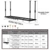 Adjustable Wine Glass Rack Under Cabinet, Stemware Wine Glass Metal Holder, Hanging Wine Glasses Storage Hanger Organizer for Kitchen Bar Decor (Size : 60cmx30cm) view 2