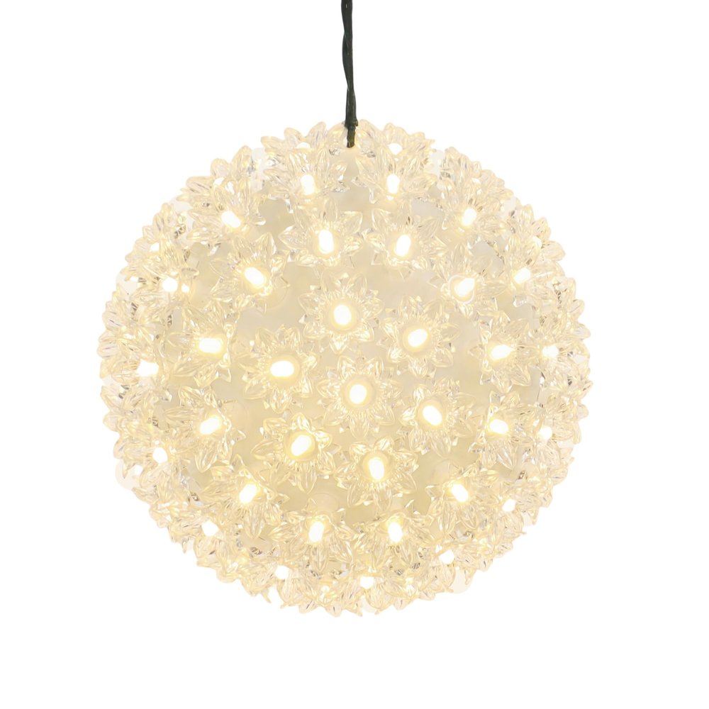 7.5" Warm White Starlight Sphere Ball Lights with Twinkle LED Lights, UL Certified and Commercial Grade Decorative Lighting, for Indoor and Outdoor Use.