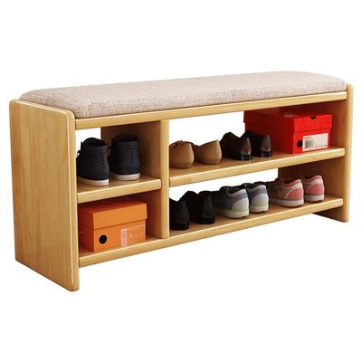moisture Storage Bench Bed Bench Home Porch Shoe Rack Bench Double-Layer Shoe Changing Stool Sofa Stool Suitable for Living Room Porch Corner Corridor Entryway Shoe Rack (Color : A)