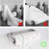 Xiaochen Modern Paper Towel Holder Wall Mounted Towel Rack Paper Towel Rack Toilet Paper Rack Roll Paper Holder Plastic Wrap Storage Rack Wall Mount Rack 1pcs (Color : A) view 3