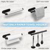 Xiaochen Modern Paper Towel Holder Paper Towel Holder Under Cabinet,Kitchen Roll Paper,Wall Mount Paper Holder Kitchen Tissue Towel Rack Holders (Color : Silver) view 3