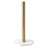 Xiaochen Modern Paper Towel Holder 31cm Nordic Retro Marble Grain Texture For Kitchen Towel Toilet Roll Paper Holder Ceramics Vertical Desktop Dishcloth Storage (Color : Gold) view 2