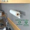 Xiaochen Modern Paper Towel Holder Paper Towel Holder - Self Adhesive Or Drilling, Under Cabinet Paper Towel Holder, 304 Stainless Steel Paper Towel Holder (Color : Silver) view 3