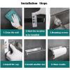 Xiaochen Modern Paper Towel Holder Kitchen Roll Holder Wall Mounting Stainless Steel Kitchen Roll Holder Without Drilling Paper Roll Holder Roll Holder view 4