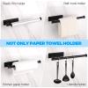 Xiaochen Modern Paper Towel Holder Paper Towel Holder-Under Cabinet Paper Towel Rack,Wall Mount Towel Paper Holder For Kitchen, Bathroom (Color : Army Green) view 4