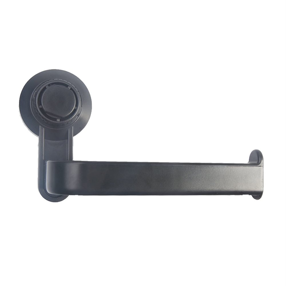 Xiaochen Modern Paper Towel Holder Towel Wall Mounted Toilet Paper Holder Strong Accessories Moisture Proof Bathroom Storage Rack Waterproof Shelf Suction Cup (Color : Black)