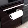Xiaochen Modern Paper Towel Holder Self Adhesive Paper Towel Holder-13.75Inch Paper Towel Rack Under Kitchen Cabinet, Wall Mount Paper Towel Holder (Color : Silver) view 2
