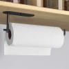 Xiaochen Modern Paper Towel Holder Paper Towel Holder Under Cabinet Mount For Kitchen Paper Towel, Adhesive Black Paper Towel Roll Holder Stick On Wall (Color : Black) view 2