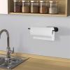 Xiaochen Modern Paper Towel Holder Paper Towel Holder Under Cabinet Mount For Kitchen Paper Towel, Adhesive Black Paper Towel Roll Holder Stick On Wall (Color : Black) view 3