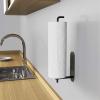 Xiaochen Modern Paper Towel Holder Paper Towel Holder Under Cabinet Mount For Kitchen Paper Towel, Adhesive Black Paper Towel Roll Holder Stick On Wall (Color : Black) view 4