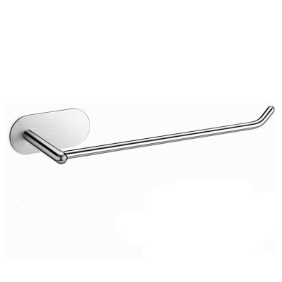 Xiaochen Modern Paper Towel Holder Paper Towel Holder With Adhesive Under Cabinet, No Drilling, Wall Mounted Removable Paper Towel Roll Rack For Home (Color : Silver)