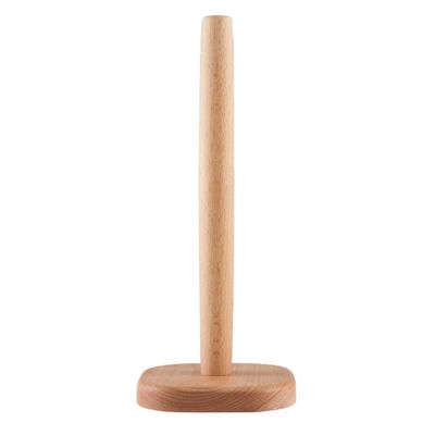 Xiaochen Modern Paper Towel Holder Kitchen Roll Paper Towel Holder Wooden Hanging Bathroom Oak Wood Tissue Holder Roll Towel Rack Stand Kitchen Accessories (Color : Square)