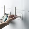 Xiaochen Modern Paper Towel Holder Self Adhesive Towel Rack Wall Hook Free Nail Shelf For Key Coat Hanger Kitchen Bathroom Multi-function Paper Storage Holders (Color : Towel Rack) view 3