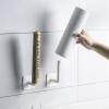 Xiaochen Modern Paper Towel Holder Self Adhesive Towel Rack Wall Hook Free Nail Shelf For Key Coat Hanger Kitchen Bathroom Multi-function Paper Storage Holders (Color : Towel Rack) view 4