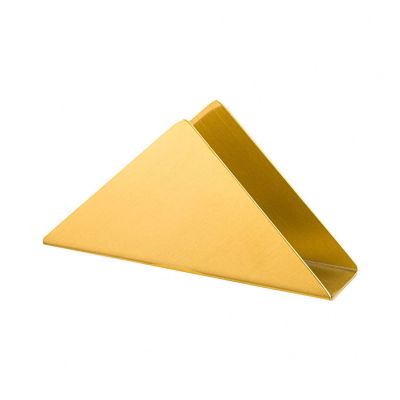 Xiaochen Modern Paper Towel Holder Triangular Paper Towel Holder Household Paper Holder Stainless Steel Metal Napkin Storage Rack Hotel Restaurant Table Decoration (Color : Gold A)