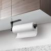 Xiaochen Modern Paper Towel Holder Paper Towel Holder Under Cabinet,Kitchen Roll Paper,Wall Mount Paper Holder Kitchen Tissue Towel Rack Holders (Color : Light Grey) view 4
