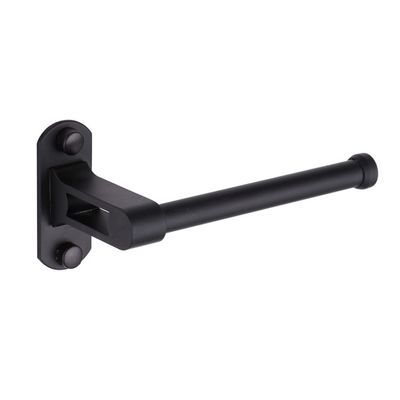 Xiaochen Modern Paper Towel Holder Paper Rack Matte Black Space Aluminum Bathroom Roll Holder Simple Holder Long Paper Towel Pole