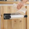 Xiaochen Modern Paper Towel Holder Kitchen Paper Holder Under Cabinet Self Adhesive Wall Mount Paper Towel Holder for Home Kitchen Towel (Color : Black) view 3