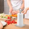 Xiaochen Modern Paper Towel Holder Kitchen Paper Dispenser Stand Countertop Paper Towel Holder Silver Crystal Napkin Holder for standard Size Paper Towel view 2