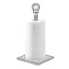 Xiaochen Modern Paper Towel Holder Kitchen Paper Dispenser Stand Countertop Paper Towel Holder Silver Crystal Napkin Holder for standard Size Paper Towel view 3