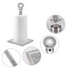 Xiaochen Modern Paper Towel Holder Kitchen Paper Dispenser Stand Countertop Paper Towel Holder Silver Crystal Napkin Holder for standard Size Paper Towel view 4