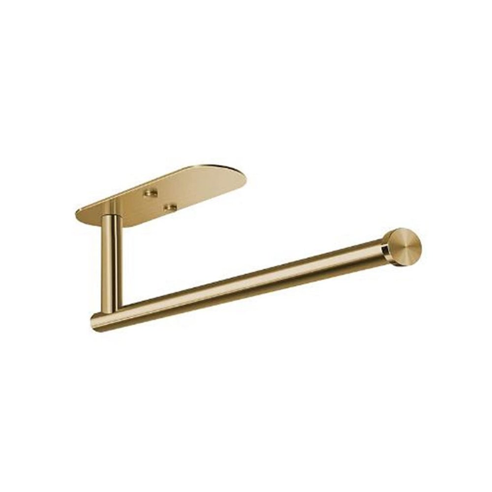 Xiaochen Modern Paper Towel Holder New Paper Towel Holder Under Cabinet Self Adhesive Kitchen Countertop Wall Mount Paper Towel Holders With Screws Gold