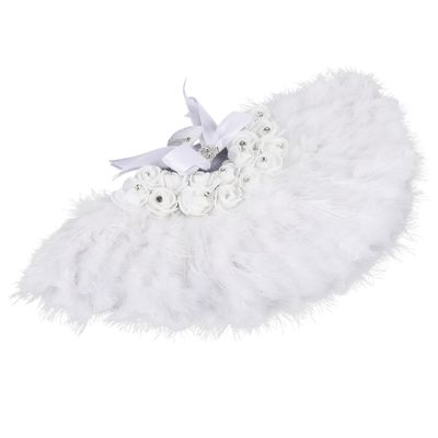 DECHOUS Handheld Plume Fan for Weddings Parties Decorative Women Hand Fan Photo Prop for Birthdays Bridesmaid Accessory Fluffy Design