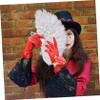DECHOUS Handheld Plume Fan for Weddings Parties Decorative Women Hand Fan Photo Prop for Birthdays Bridesmaid Accessory Fluffy Design view 4