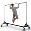 HOKEEPER Commercial Z Base Garment Rack Hold 500LBS Heavy Duty Clothing Rack Adjustable Rolling Clothes Rack for Hanging Clothes Racks on Wheels Portable Z Rack, Chrome Finish view 1