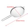 SEIWEI 22cm Wire Fine Mesh Sieve Oil Strainer Flour Colander Sifter Stainless Steel Strainer Filtering Food Silver view 2
