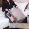 6 Packs Clear Zippered Storage Bags Sweater Moth Bags Plastic Storage for Blankets Clothes Bed Sheet Organizer with Zipper for Closet Linen Sweater Bed Sheet Clothes Pillow(18 x 15 x 9 Inch) view 3