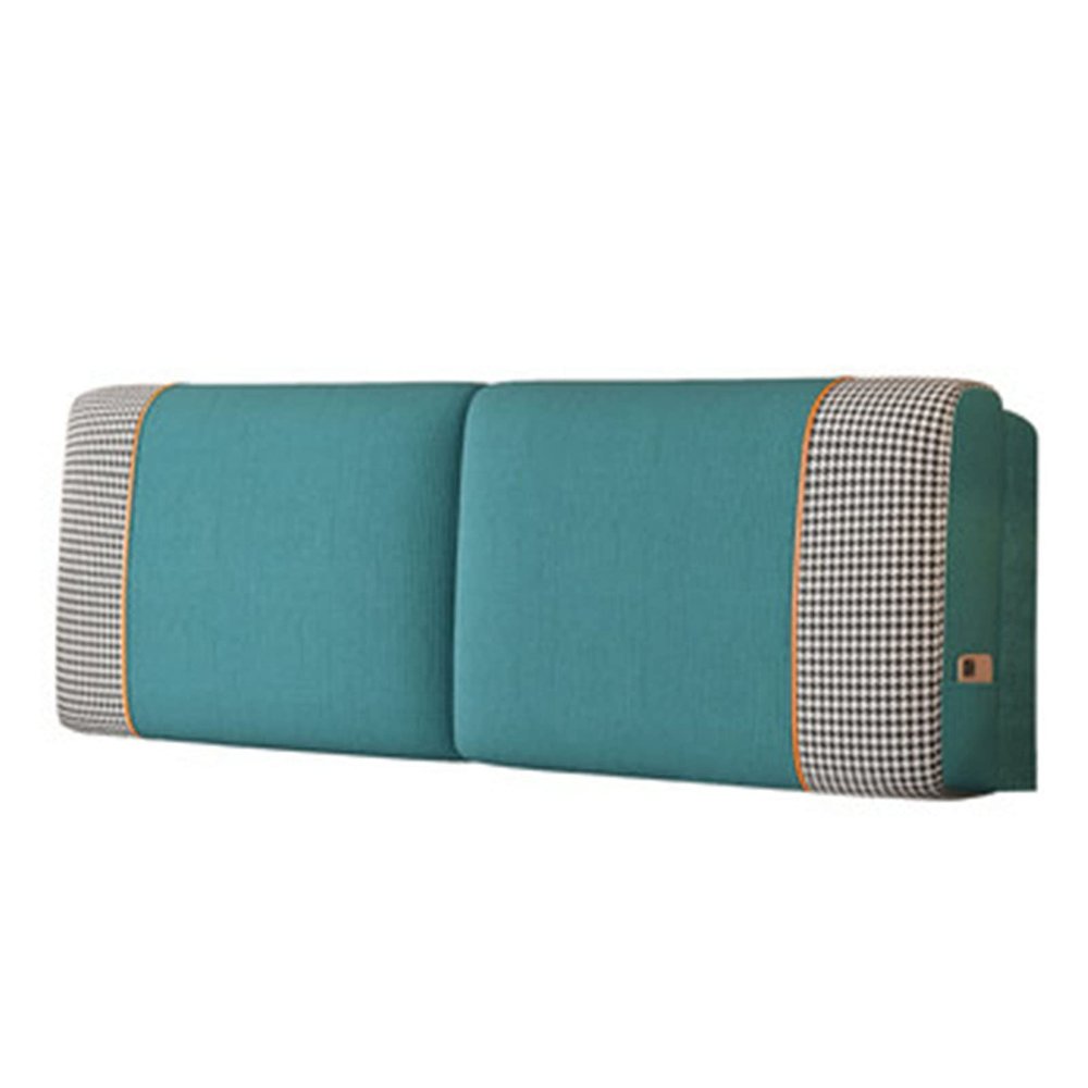 Large Headboard Long Pillow Solid Color Plaid Back Cushion Resting Reading Support Pillow Daybed Bolster Wedge Pillow King Size Bed Backrest Washable Cushion,A,No headboard 59"/150cm