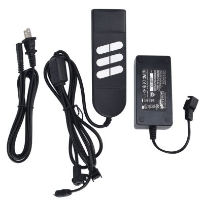 EVTSCAN Universal Replacement Power Supply Adapter with 6 Button Remote Control, Compatible with Most Lift Chair Power Recliner